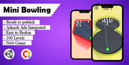 Mini bowling 3d unity admob codermarket.png
