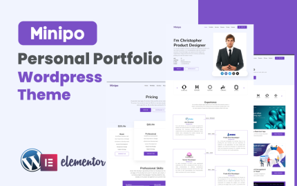Minipo personal portfolio wordpress theme.png