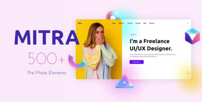 Mitra personal portfolio wordpress theme codermarket.png