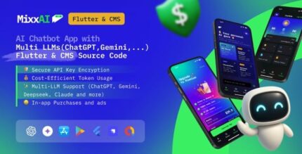 Mixxai ai chatbot app with multiple llms chatgpt gemini flutter cms.jpg