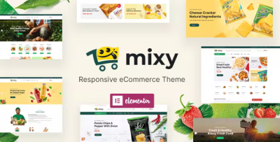 Mixy organic food store wordpress theme codermarket.png