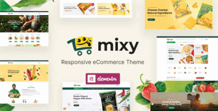 Mixy organic food store wordpress theme codermarket.png