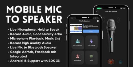Mobile mic to speaker with admob ads android codermarket.jpg