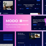 Modo crypto currency elementor template kit codermarket.png