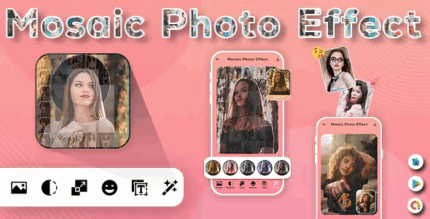Mosaic photo effects photo editor mosaic effect photo mosaically .png