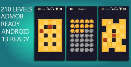 Move the block deluxe unity complete project 210 levels codermarket.png
