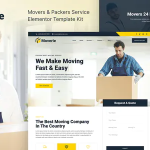 Moverie movers packers service elementor template kit codermarket.png