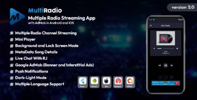 Multi radio android and ios multiple radio channel app with admob .jpg