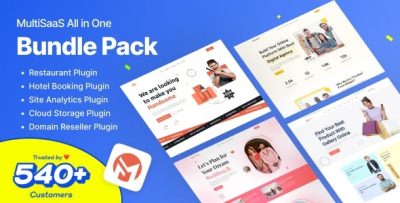 Multisaas bundle pack multi tenancy multipurpose website builder saas .jpg