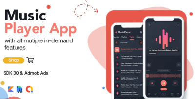 Music player android app with admob ads codermarket.png