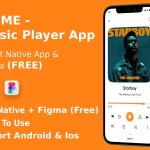 Music player app reactnative figma free mume codermarket.png