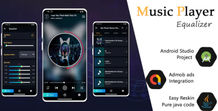 Music player video player equalizer with admob ads integration codermarket.png
