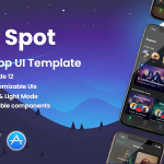 Music spot mobile ios music streaming ui template codermarket.png