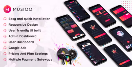 Musioo online music streaming platform flutter app with admob ads .png