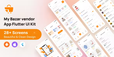 My bazar seller app ui kit codermarket.png