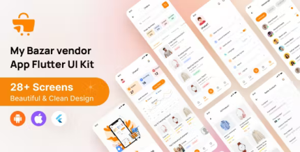 My bazar seller app ui kit codermarket.png