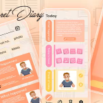 My diary secret diary with lock girls personal diary daily journal .png