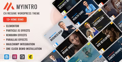 Myintro resume portfolio wordpress theme codermarket.png