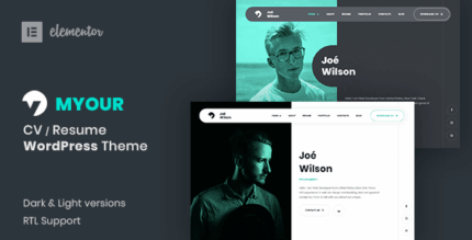 Myour cv resume theme codermarket.png