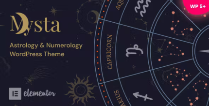 Mysta astrology numerology wordpress theme codermarket.png