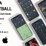 Myua football ui kit livescore news store broadcasts flutter .png