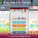 Name art maker android app materials included admob fan codermarket.png