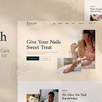 Naylish nail salon beauty care elementor template kit codermarket.png