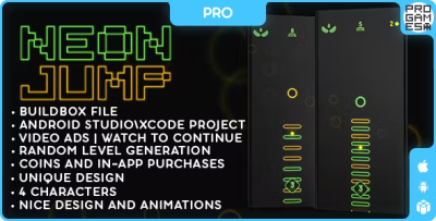 Neon jump pro buildbox classic ios android reward video codermarket.png