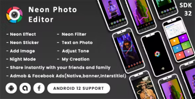 Neon photo editor with effects stickers android 13 sdk 34 codermarket.png