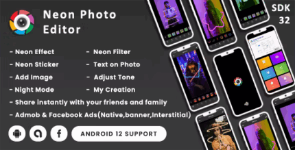 Neon photo editor with effects stickers android 13 sdk 34 codermarket.png