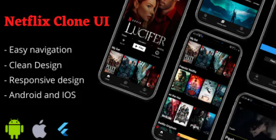 Netflix clone app flutter ui codermarket.png