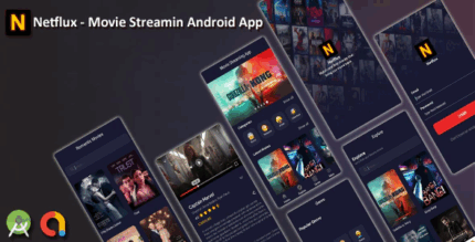 Netflux movie streaming android app codermarket.png