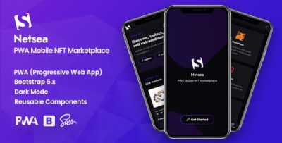 Netsea pwa mobile nft marketplace codermarket.jpg