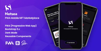 Netsea pwa mobile nft marketplace codermarket.jpg