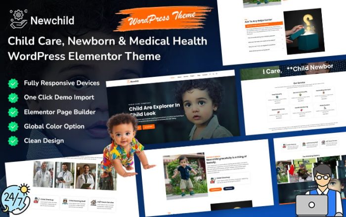 Newchild child care newborn medical wordpress elementor theme.jpg