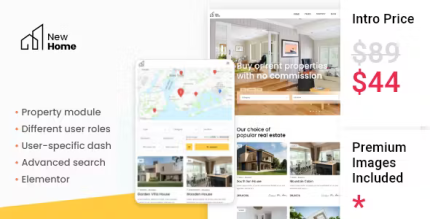 Newhome real estate theme codermarket.png