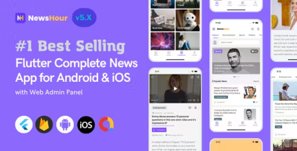 News hour flutter news app for android ios with admin panel codermarket.png