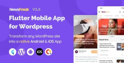 Newsfreak flutter mobile app for wordpress codermarket.jpg