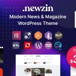 Newzin wordpress newspaper magazine elementor theme codermarket.jpg
