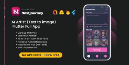 Nextjourney ai art generator app full flutter app codermarket.jpeg