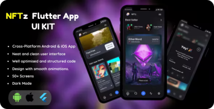 Nft flutter app ui kit codermarket.png