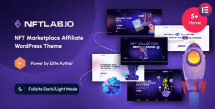 Nftlab nft marketplace affiliate wordpress theme codermarket.png
