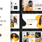 Nimbus cv portfolio wordpress theme codermarket.png