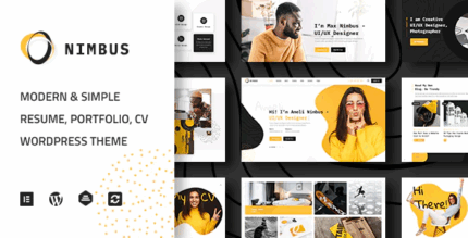 Nimbus cv portfolio wordpress theme codermarket.png