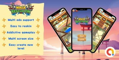 Ninja rescue pin android unity puzzle pull pin multiple ads support .jpeg