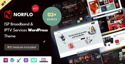 Norflo isp iptv services elementor wordpress theme codermarket.jpeg