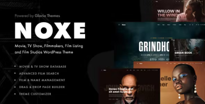 Noxe movie studios filmmakers theme codermarket.png