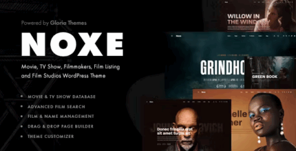 Noxe movie studios filmmakers theme codermarket.png