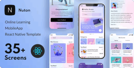 Nuton online learning react native template codermarket.png