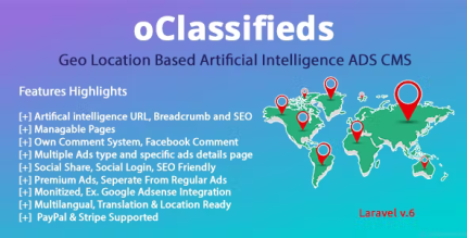 Oclassifieds php and laravel geo classified ads cms codermarket.png